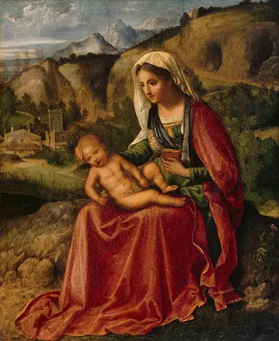 The Virgin and Child in a Landscape Giorgione